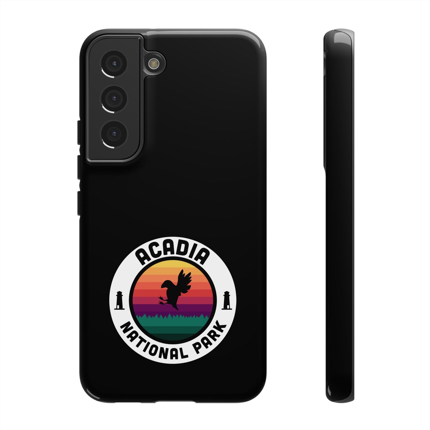 Acadia National Park Phone Case - Round Emblem Design