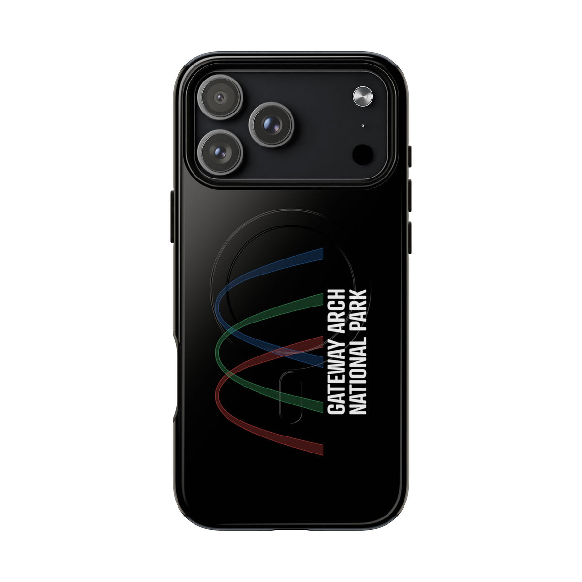 Gateway Arch National Park iPhone Case with MagSafe - Histogram Design