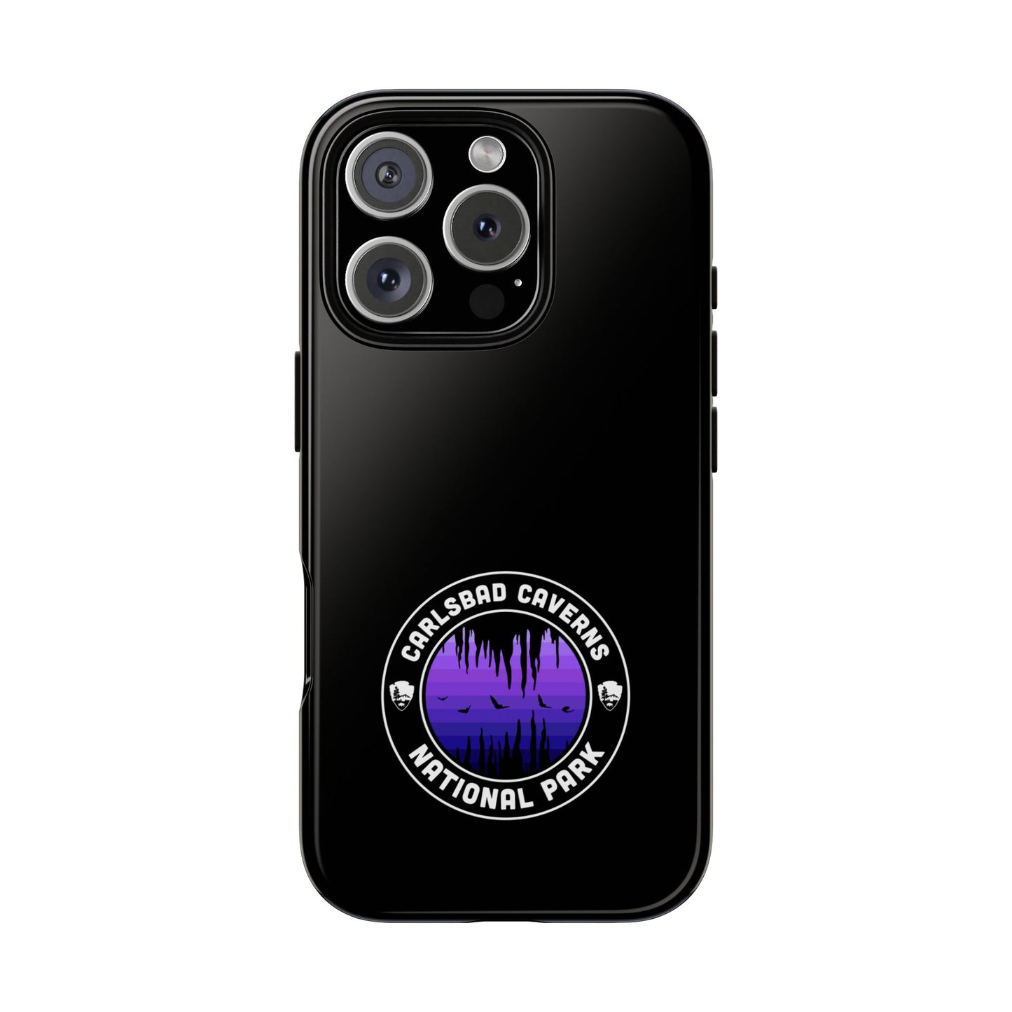Carlsbad Caverns National Park Phone Case - Round Emblem Design