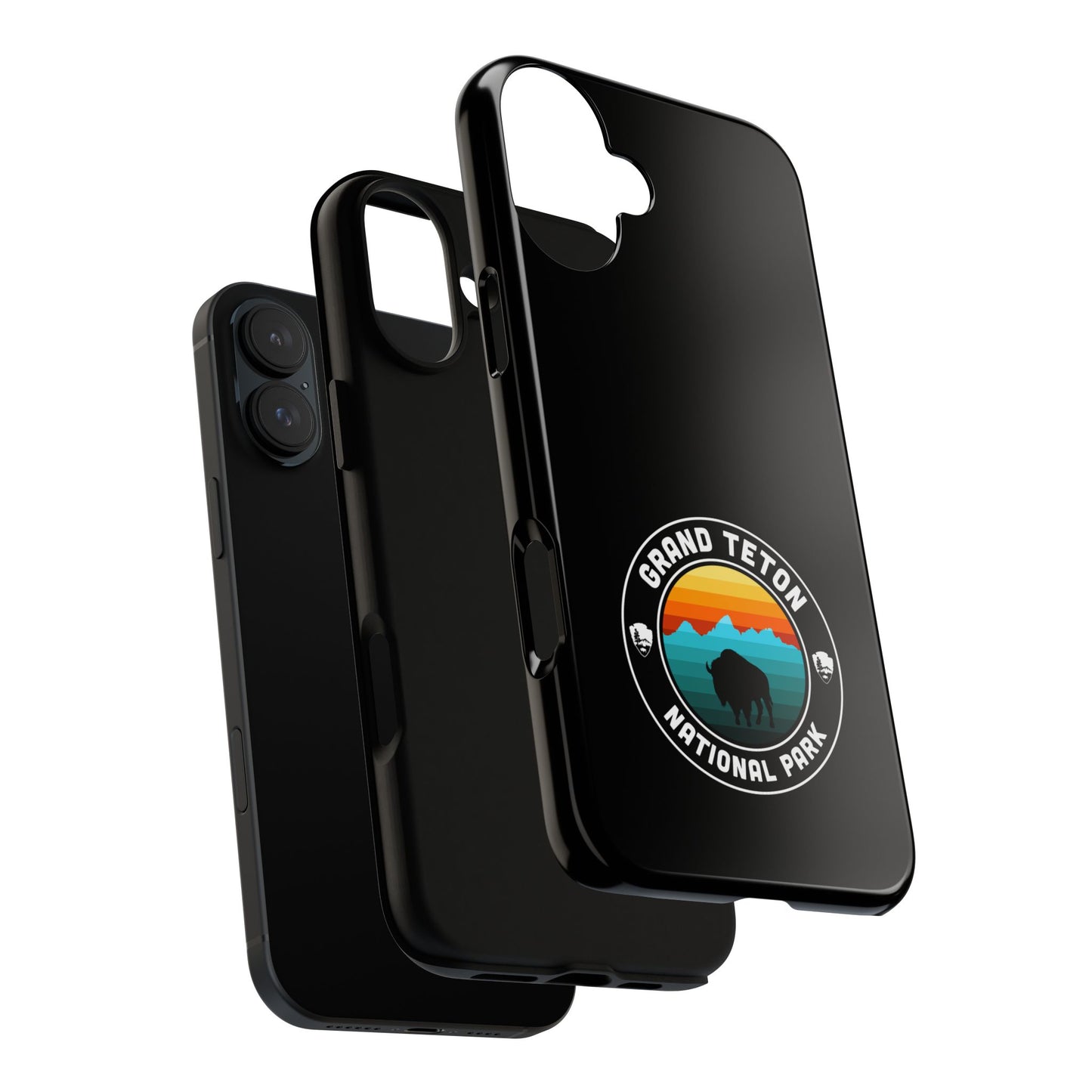 Grand Teton National Park Phone Case - Round Emblem Design