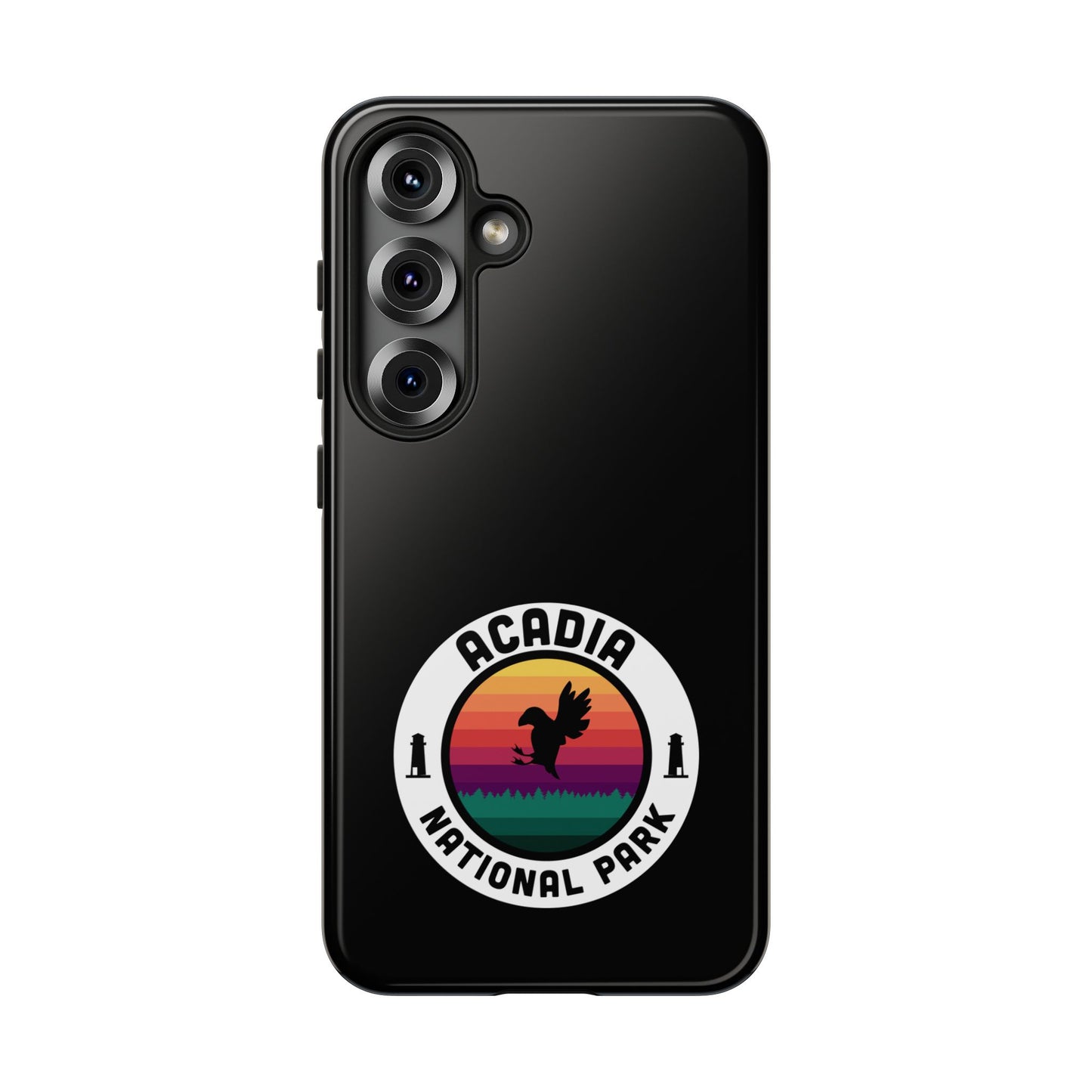 Acadia National Park Phone Case - Round Emblem Design