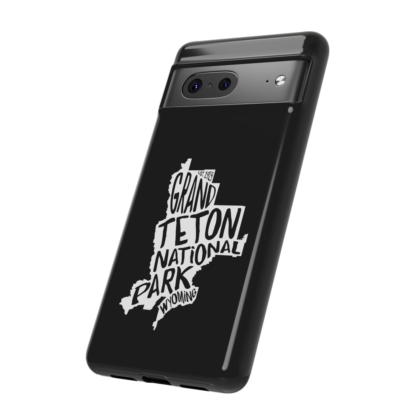 Grand Teton National Park Phone Case - Map Design