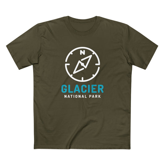 Glacier National Park T-Shirt Compass Design