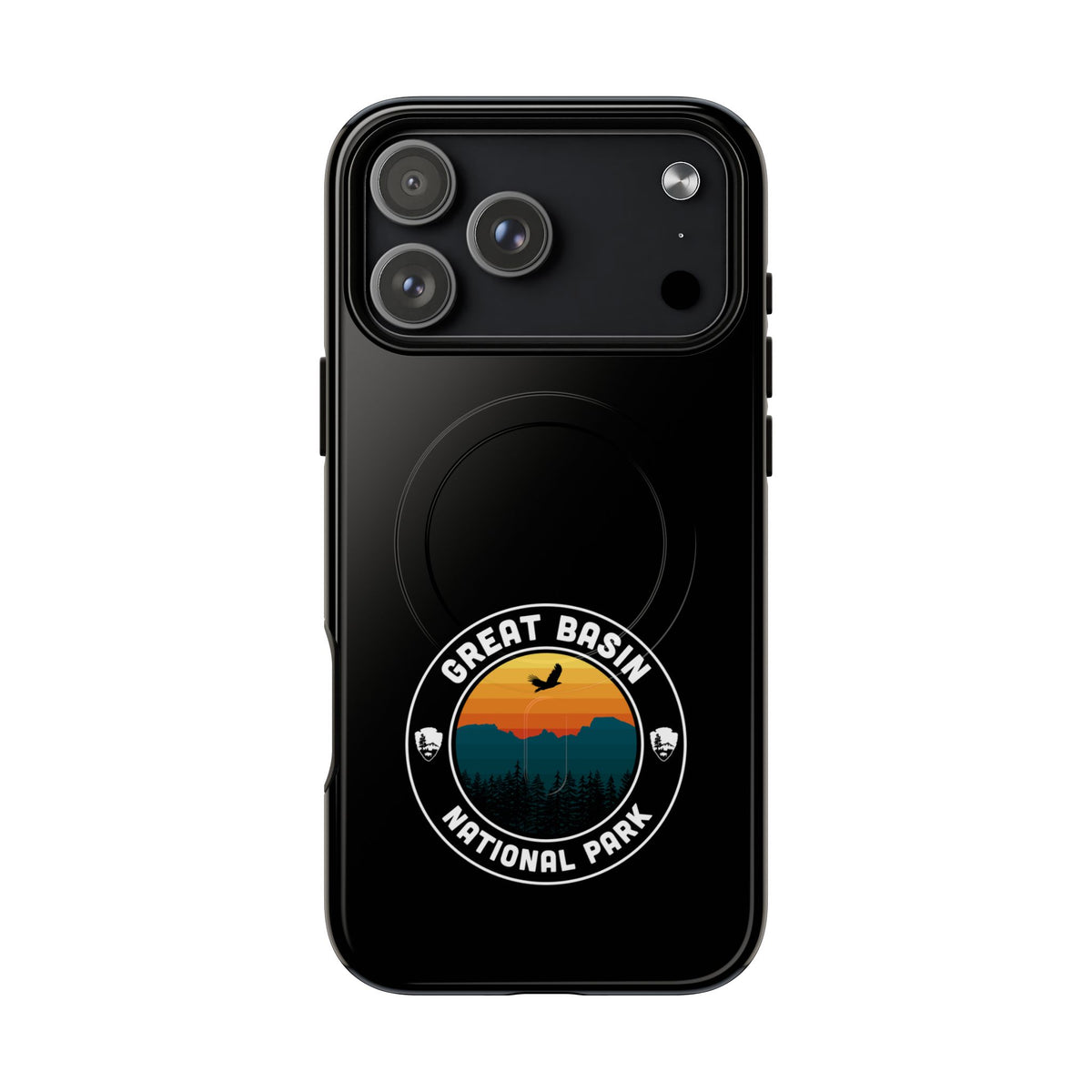 Great Basin National Park iPhone Case with MagSafe - Round Emblem Design