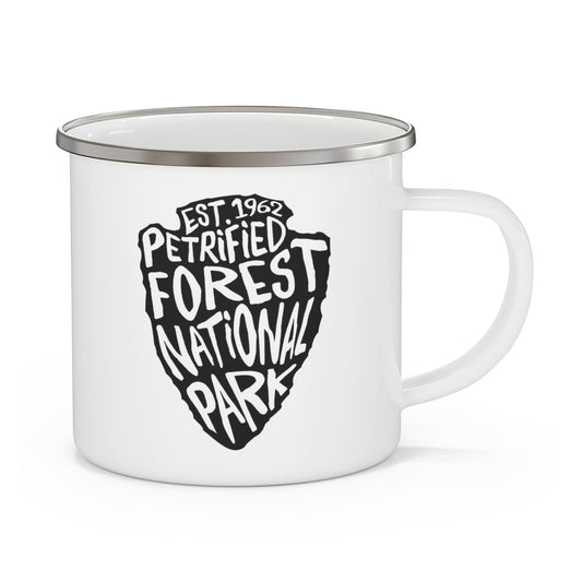 Petrified Forest National Park Enamel Camping Mug - Arrowhead