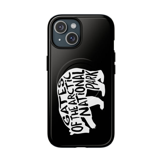 Gates of the Arctic National Park iPhone Case with MagSafe - Grizzly Bear Design