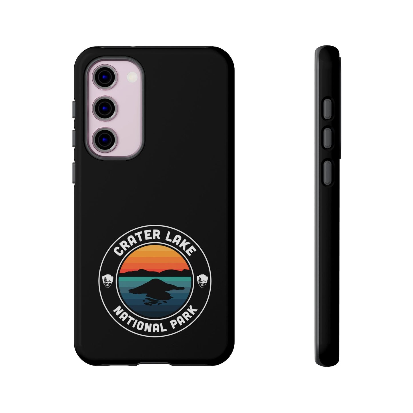 Crater Lake National Park Phone Case - Round Emblem Design