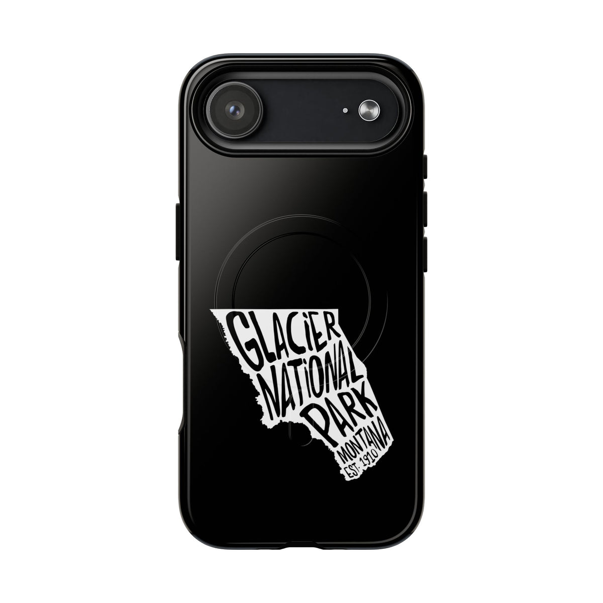 Glacier National Park iPhone Case with MagSafe - Map Design
