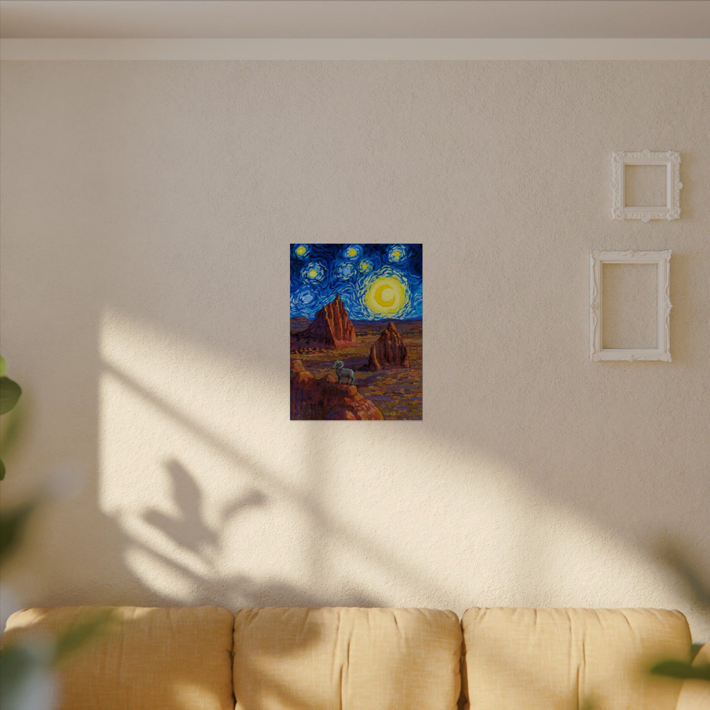 Capitol Reef National Park Starry Night Poster - Premium Textured Paper