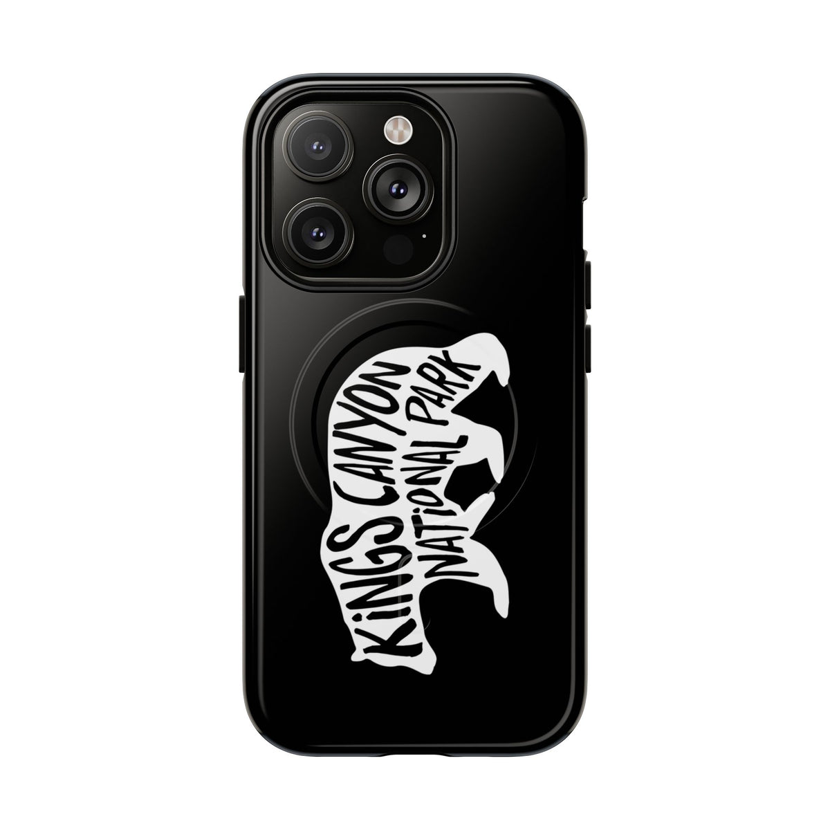 Kings Canyon National Park iPhone Case with MagSafe - Black Bear Design