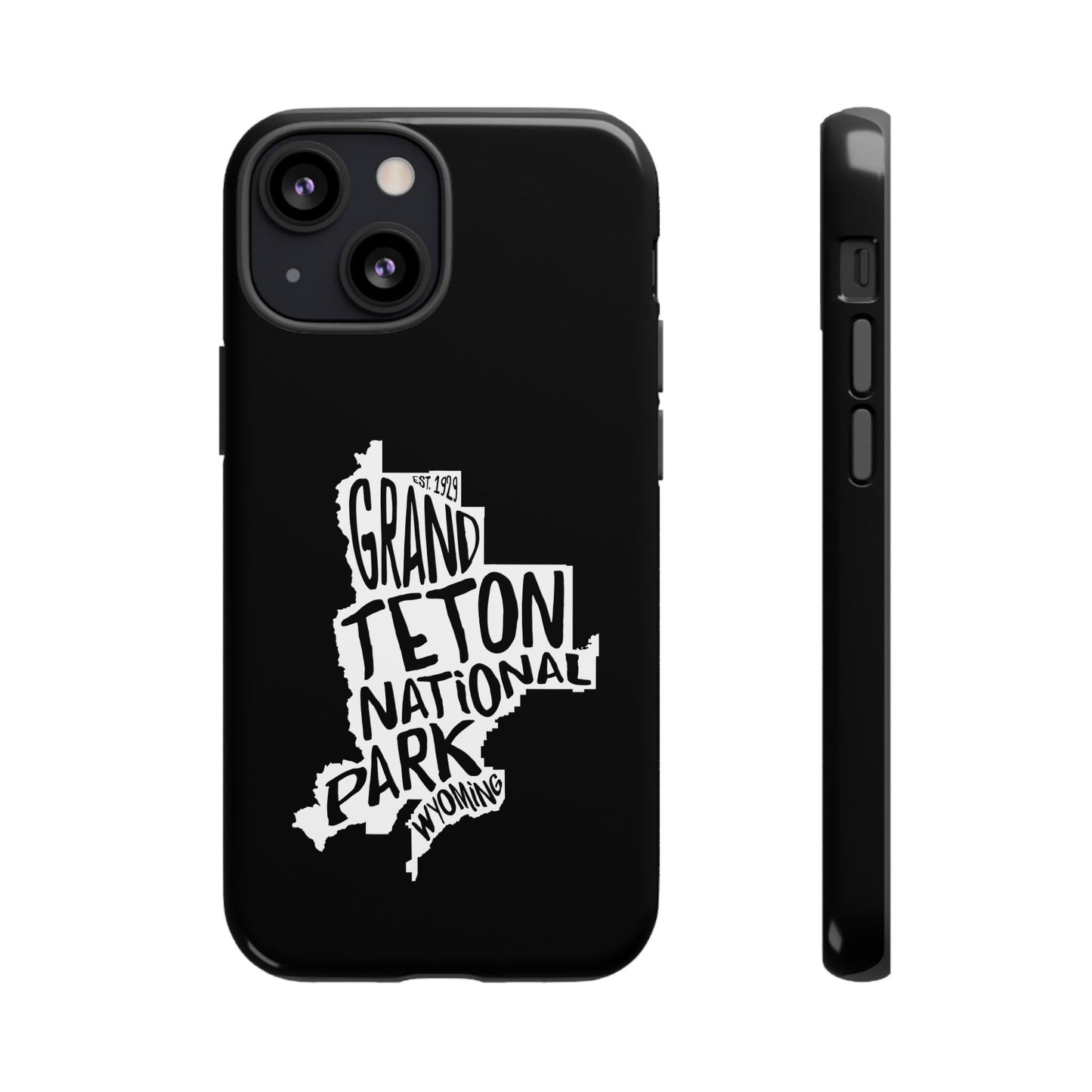 Grand Teton National Park Phone Case - Map Design