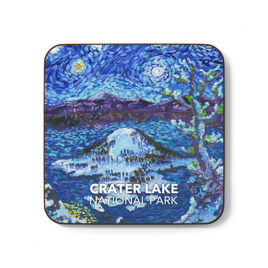 Crater Lake National Park Coaster - The Starry Night