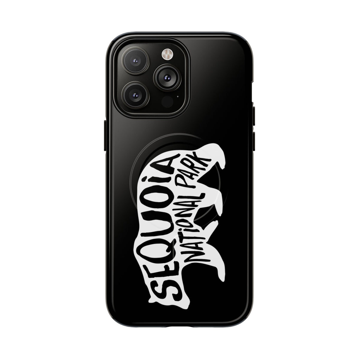 Sequoia National Park iPhone Case with MagSafe - Black Bear Design