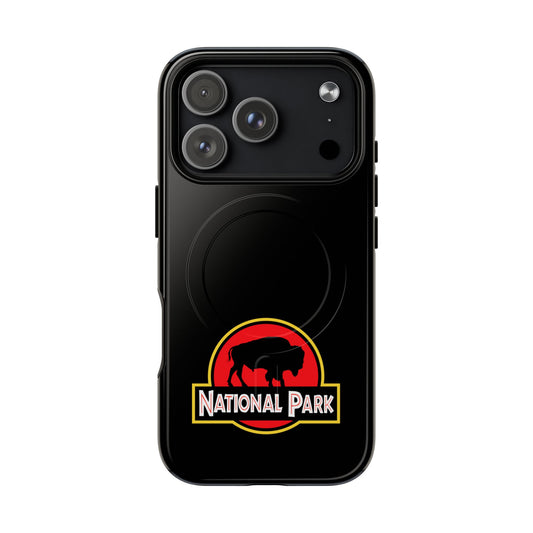 Bison National Park iPhone Case with MagSafe - Parody Logo