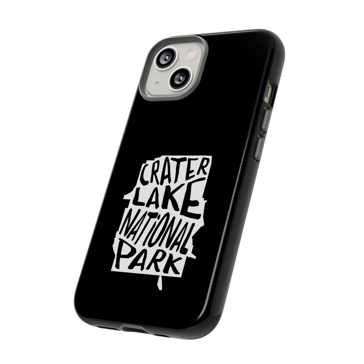 Crater Lake National Park Phone Case - Map Design