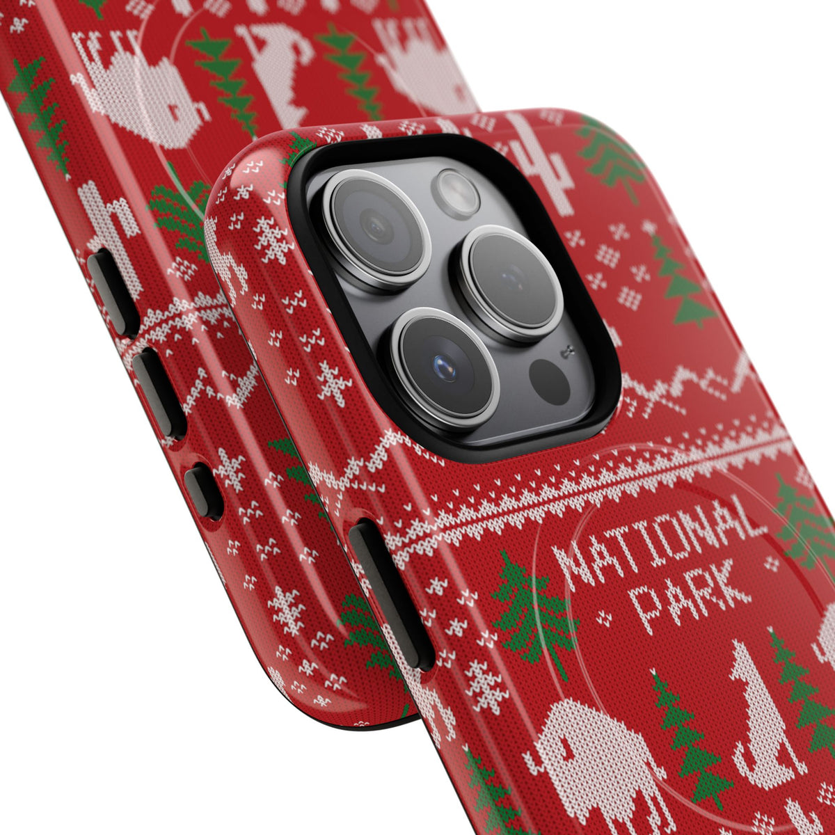 National Park iPhone Case with MagSafe - Fair Isle Pattern