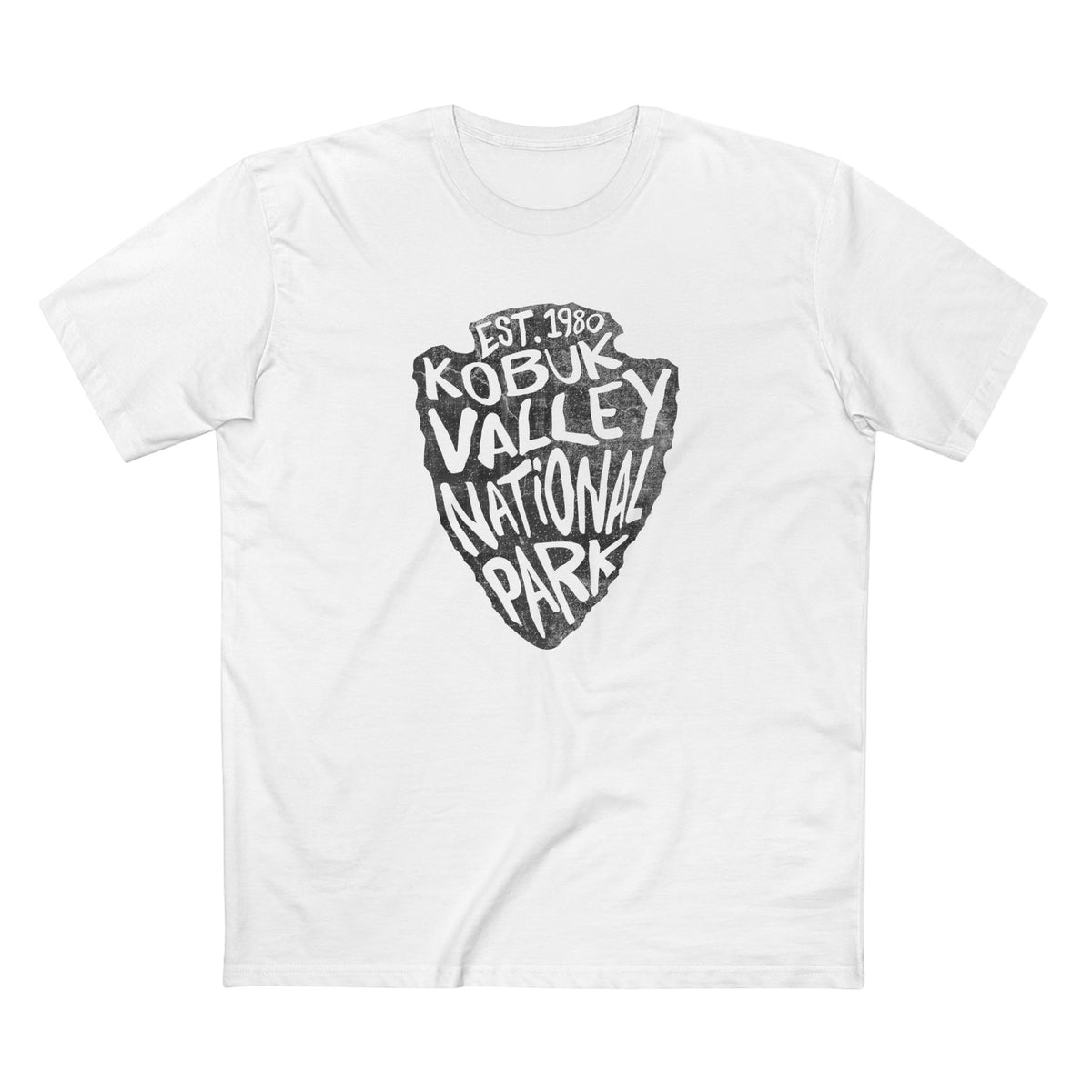 Kobuk Valley National Park T-Shirt - Arrowhead Design in White
