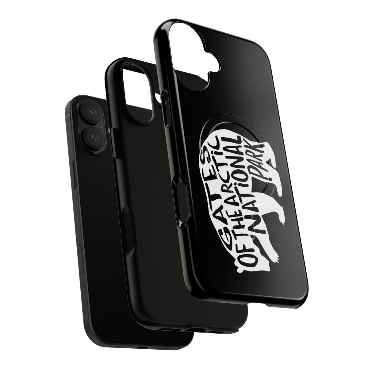Gates of the Arctic National Park iPhone Case with MagSafe - Grizzly Bear Design