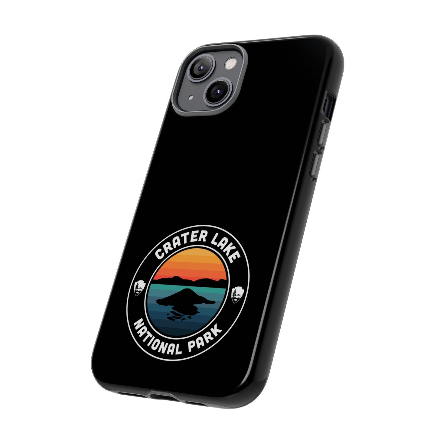 Crater Lake National Park Phone Case - Round Emblem Design