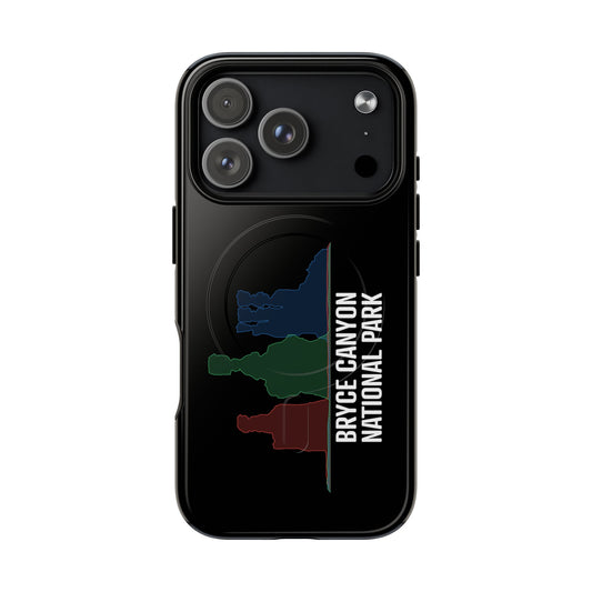 Bryce Canyon National Park iPhone case with MagSafe featuring histogram artwork.