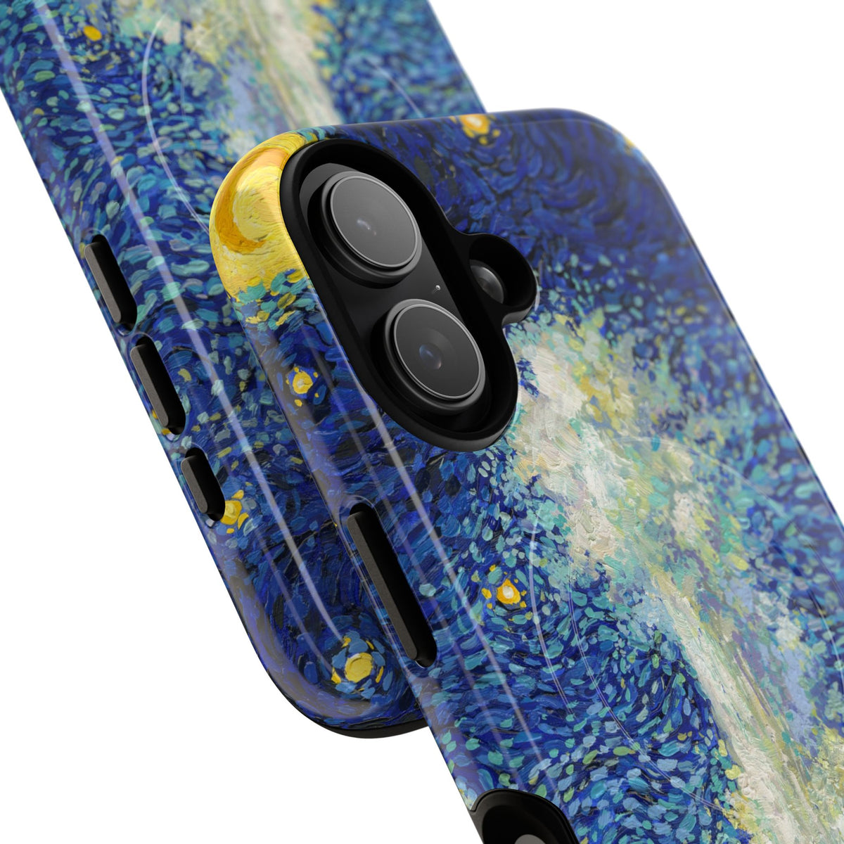 Yellowstone National Park iPhone Case with MagSafe - Old Faithful Starry Night