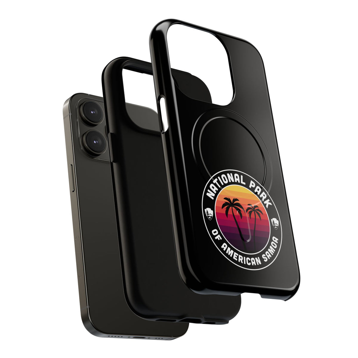 National Park of American Samoa iPhone Case with MagSafe - Round Emblem Design