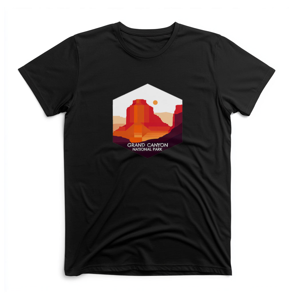Grand Canyon National Park T-Shirt - Vector Logo in Black