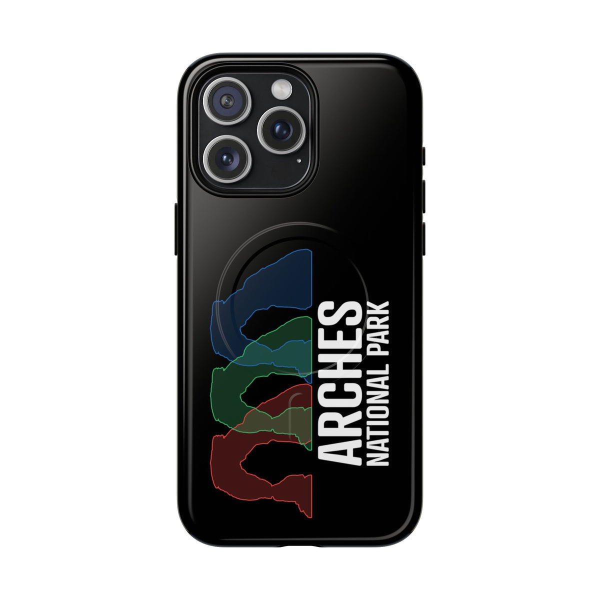 Arches National Park iPhone Case with MagSafe - Delicate Arch Histogram Design