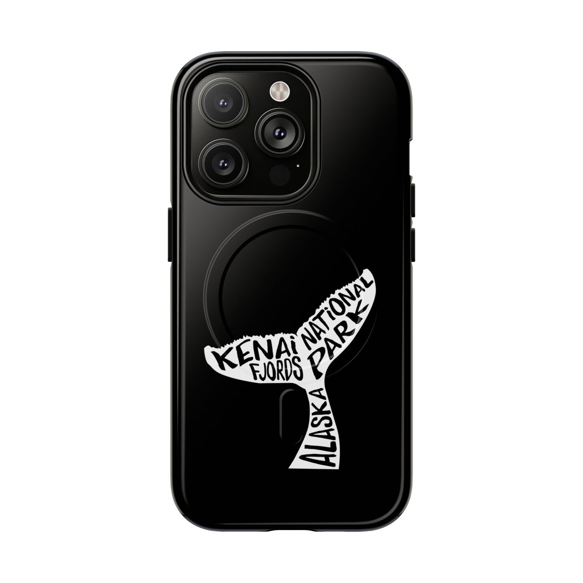 Kenai Fjords National Park iPhone Case with MagSafe - Humpback Whale Tail Design