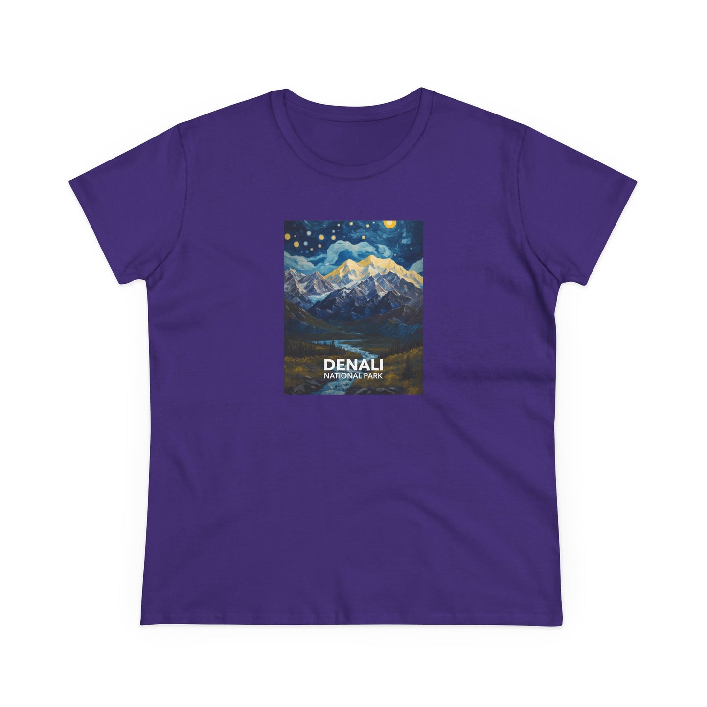 Denali National Park Women's T-Shirt - Starry Night
