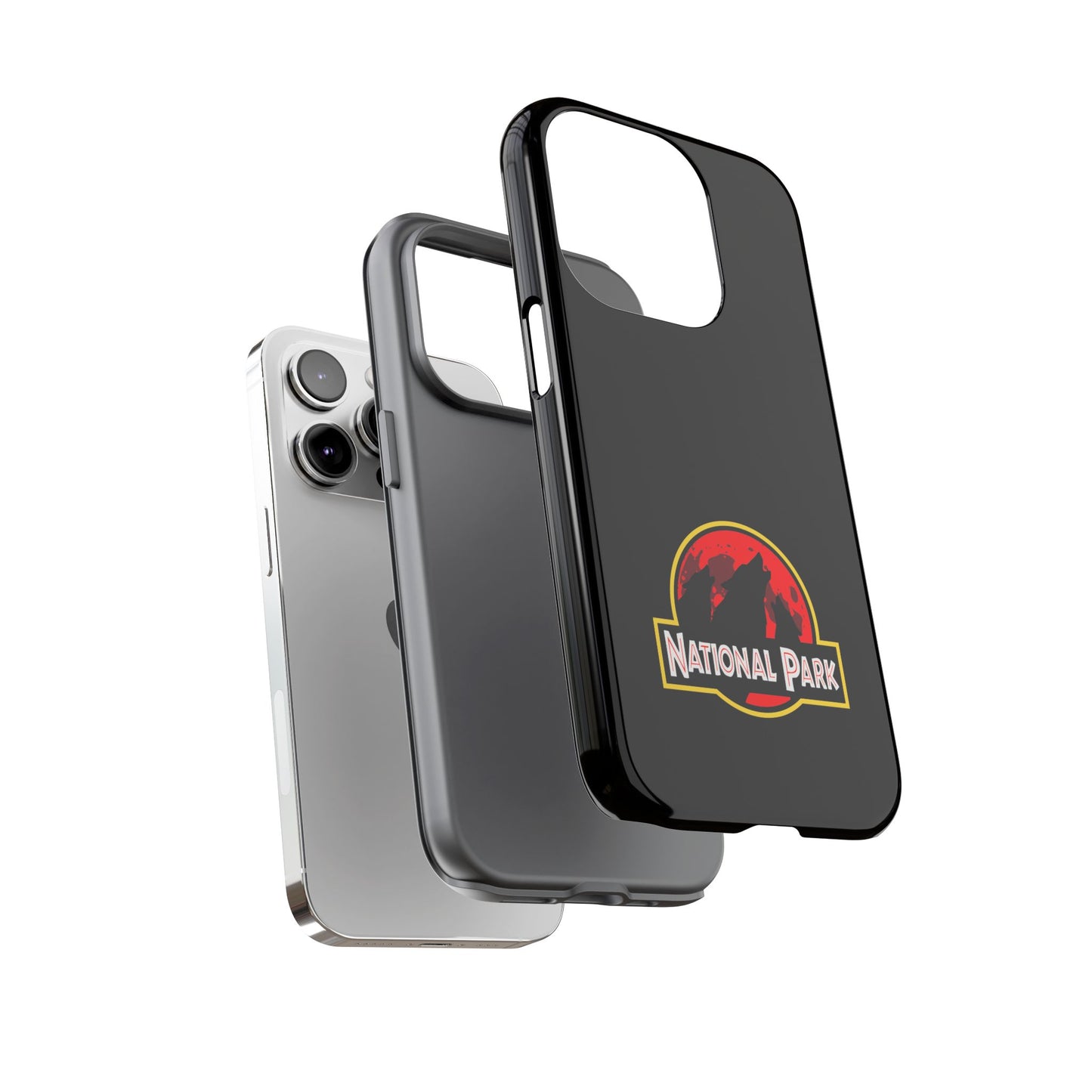 3 Wolf National Park iPhone Case - Parody Logo