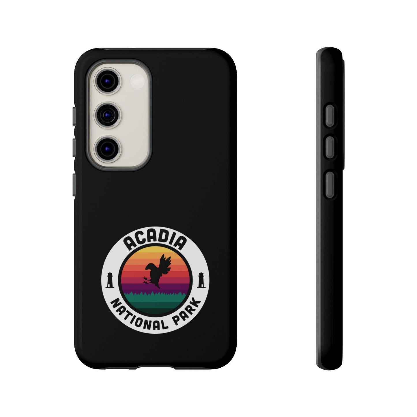 Acadia National Park Phone Case - Round Emblem Design