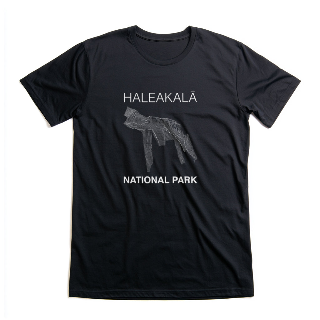 Haleakalā National Park T-Shirt Lines in Black
