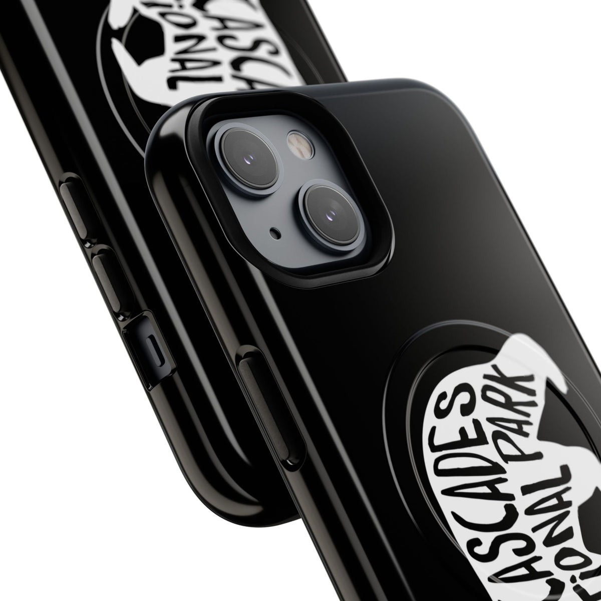 North Cascades National Park iPhone Case with MagSafe - Black Bear Design