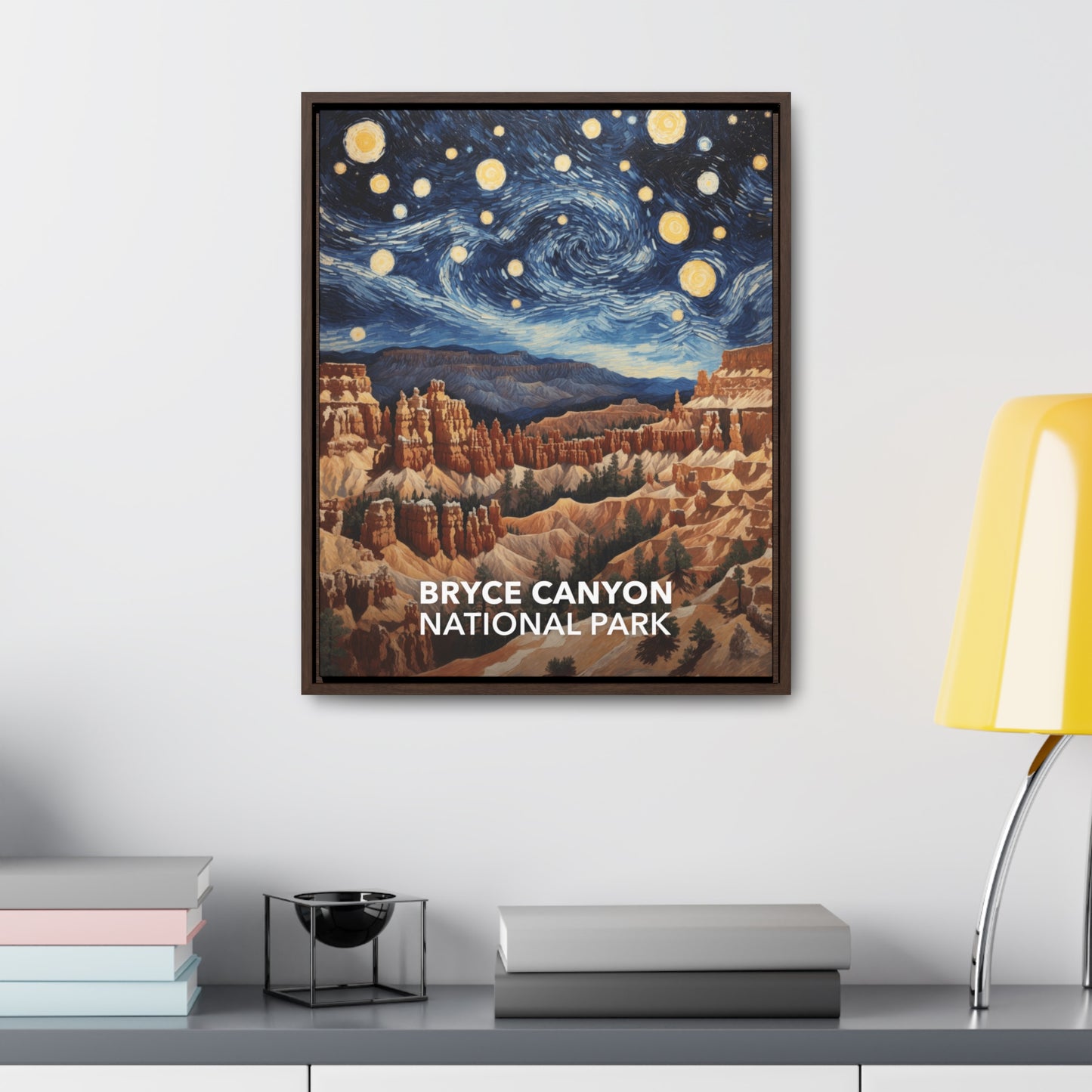 Bryce Canyon National Park Framed Canvas - The Starry Night