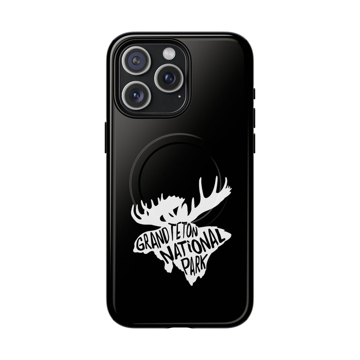Grand Teton National Park iPhone Case with MagSafe - Moose Design
