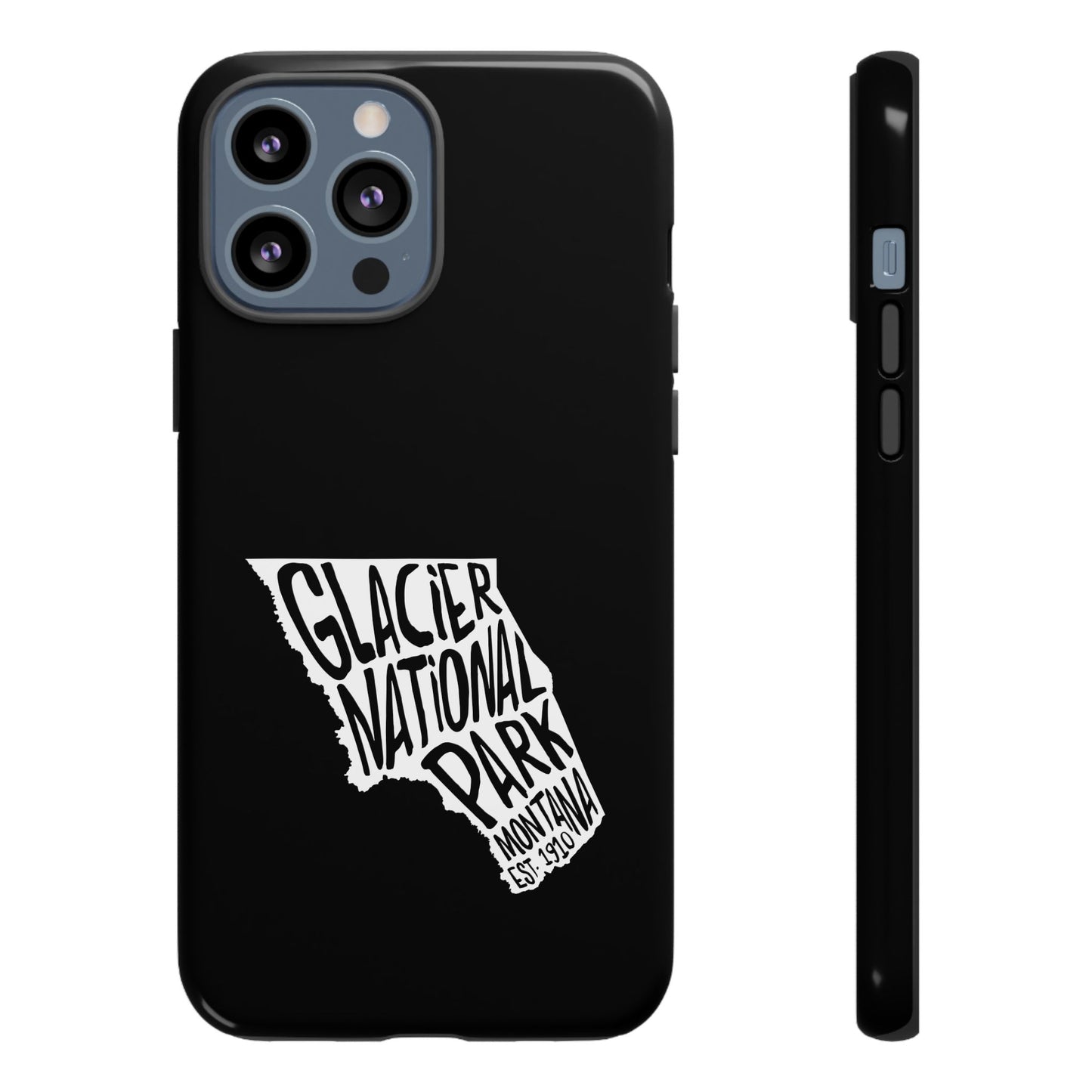 Glacier National Park Phone Case - Map Design