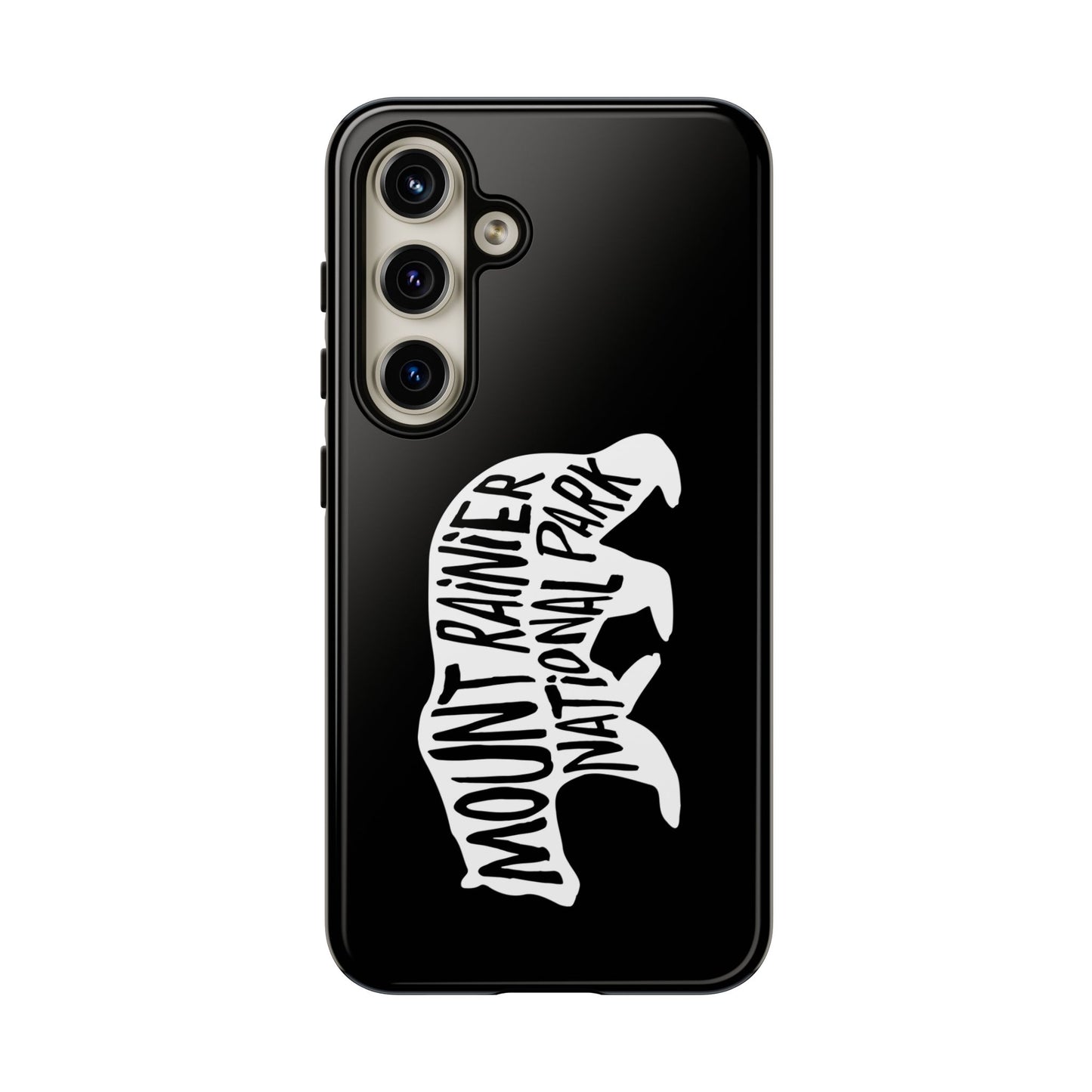 Mount Rainier National Park Phone Case - Black Bear Design