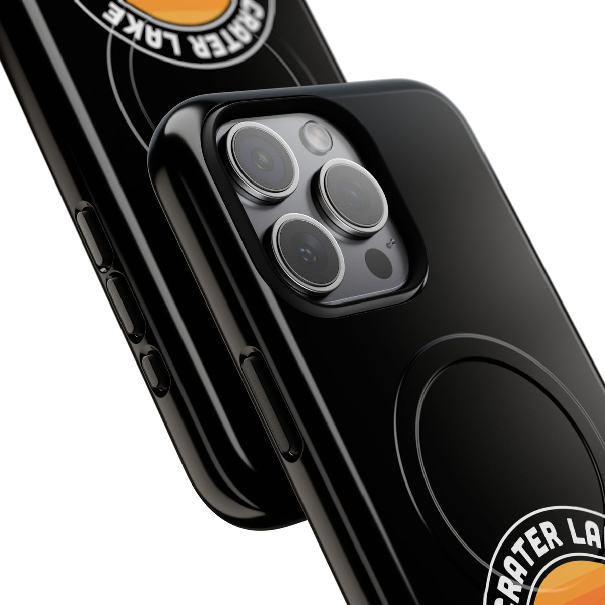 Crater Lake National Park iPhone Case with MagSafe - Round Emblem Design