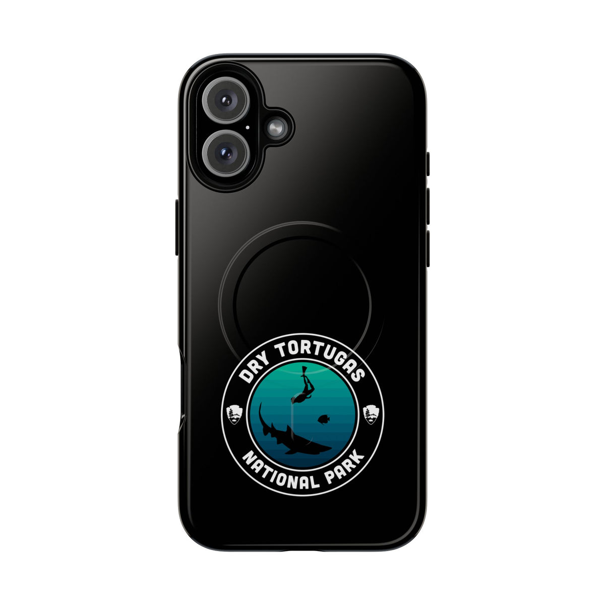Dry Tortugas National Park iPhone Case with MagSafe - Round Emblem Design