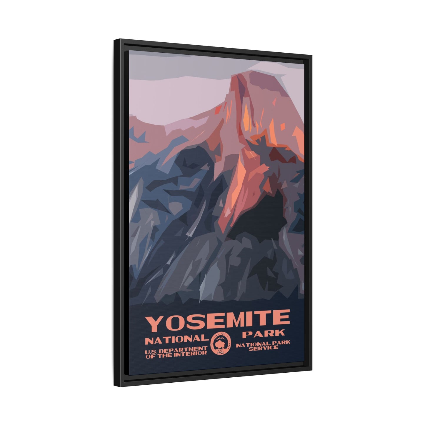 Yosemite National Park Framed Canvas - WPA Poster