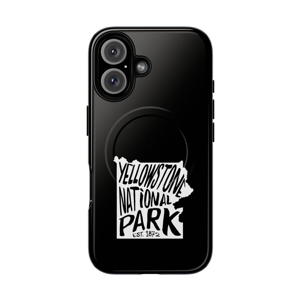 Yellowstone National Park iPhone Case with MagSafe - Map Design