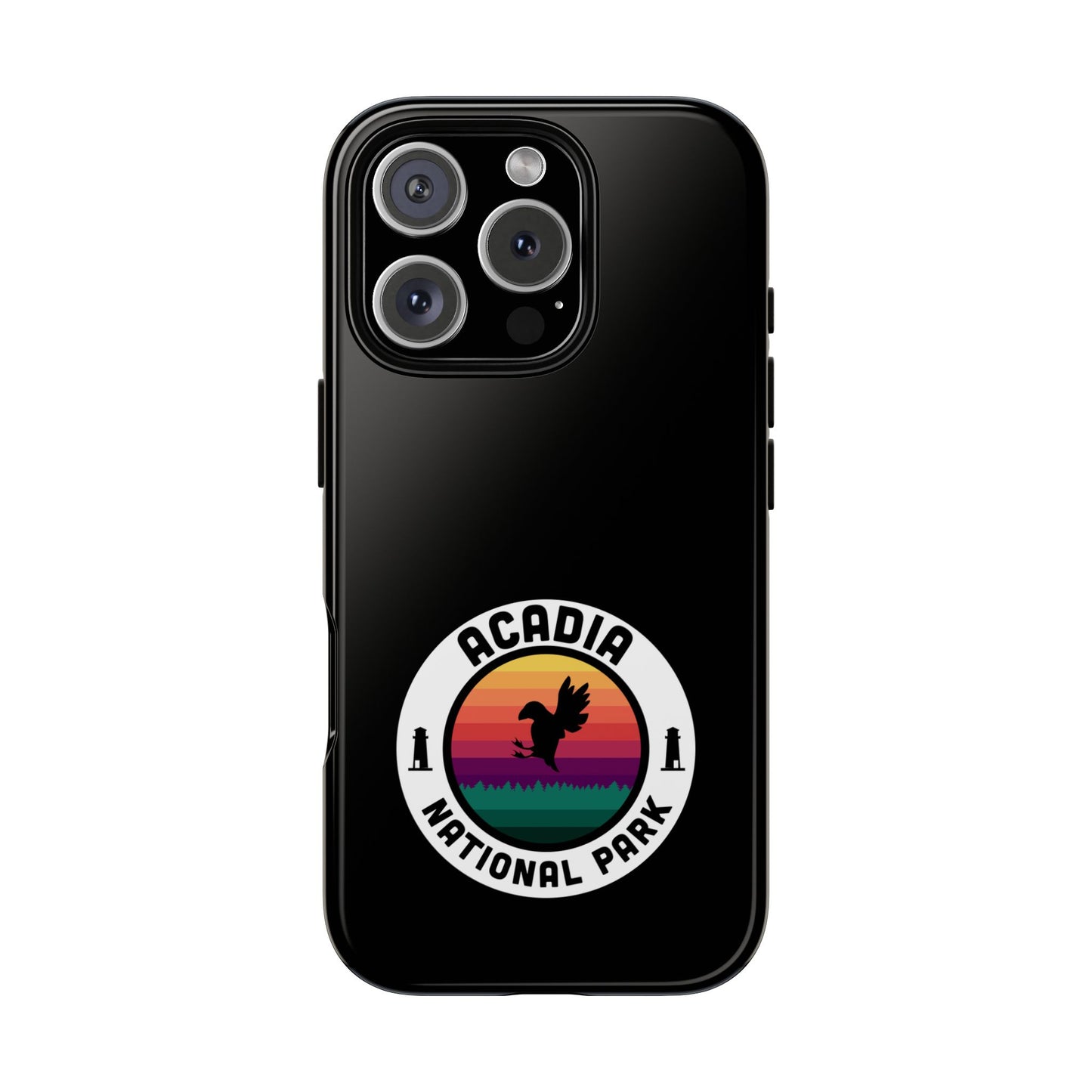 Acadia National Park Phone Case - Round Emblem Design
