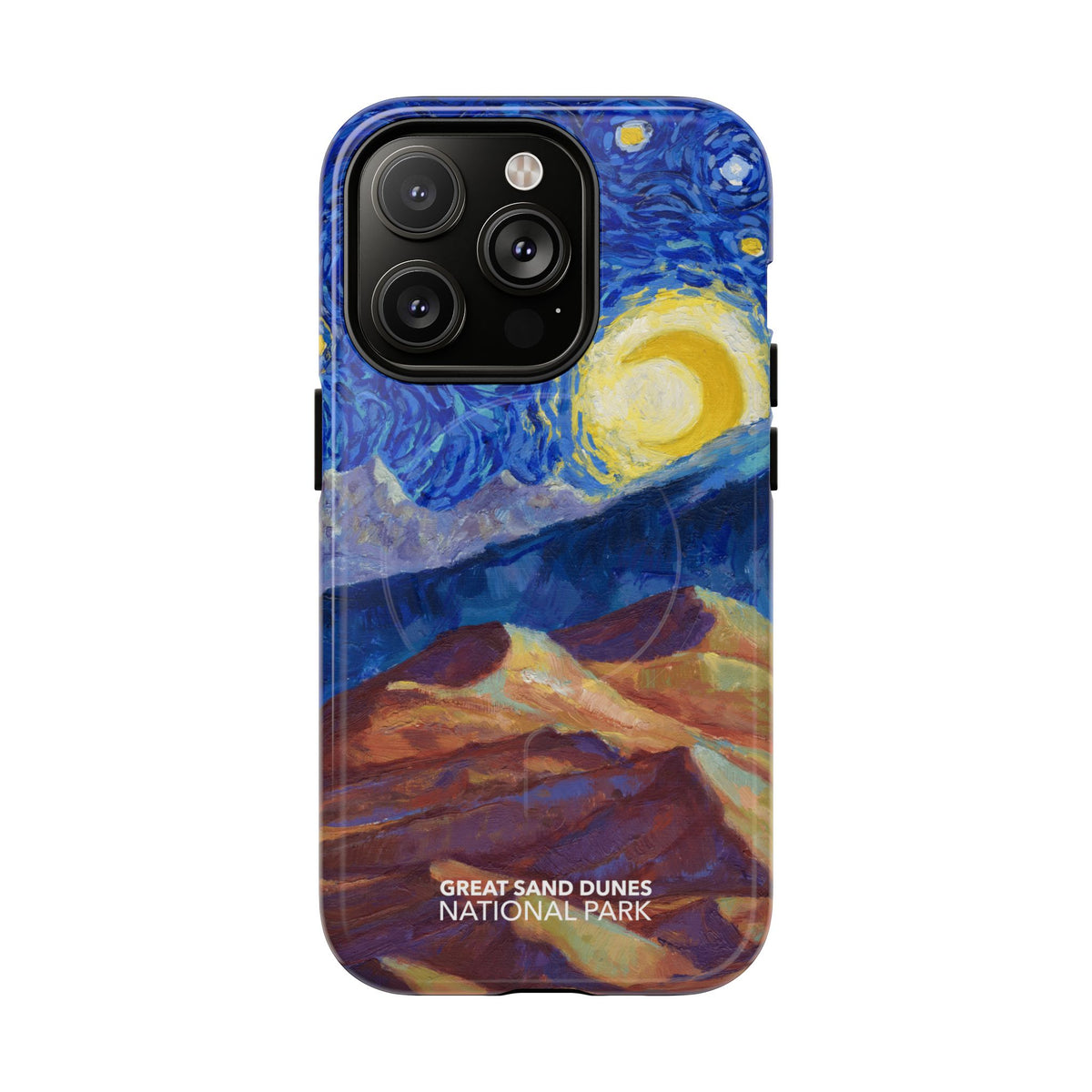 Great Sand Dunes National Park iPhone Case with MagSafe - Starry Night