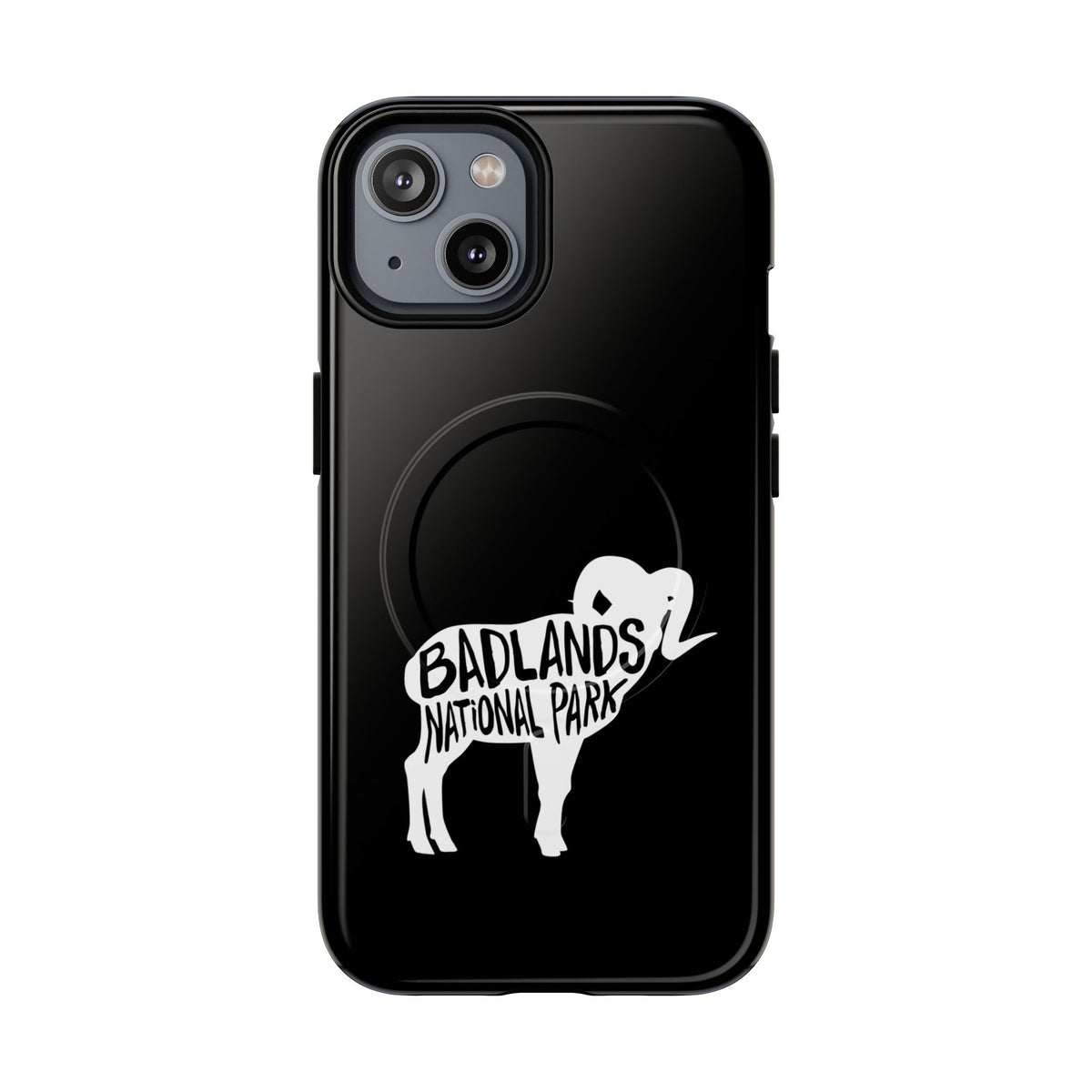 Badlands National Park iPhone Case with MagSafe - Bighorn Sheep Design