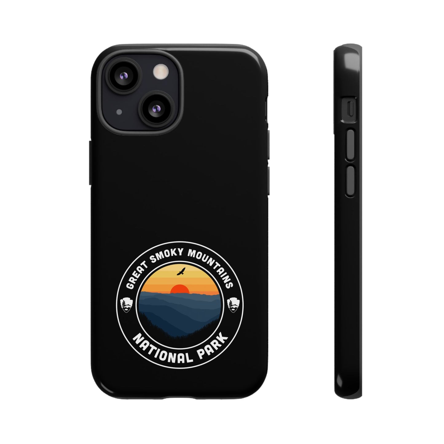 Great Smoky Mountains National Park Phone Case - Round Emblem Design