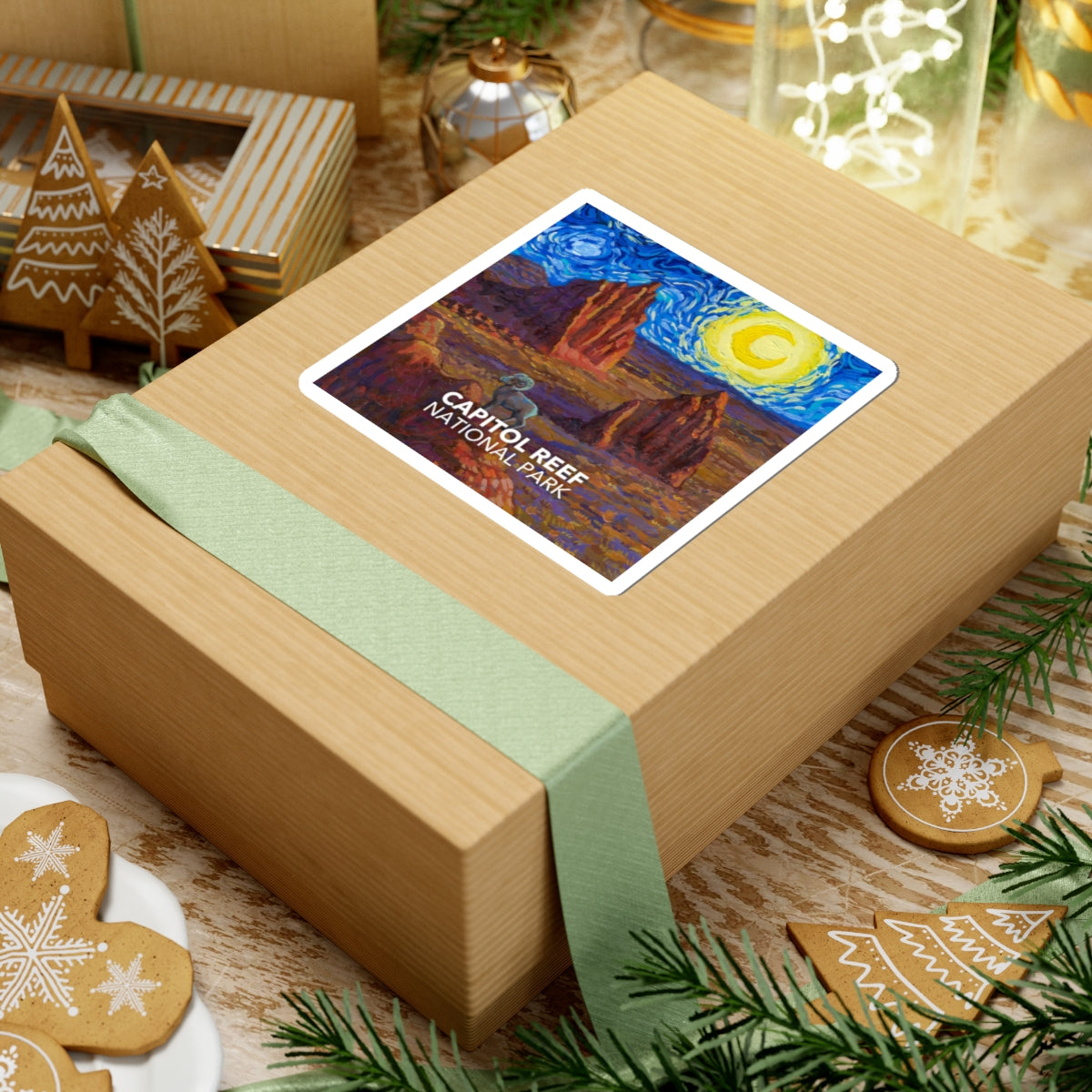 Capitol Reef National Park Sticker - The Starry Night