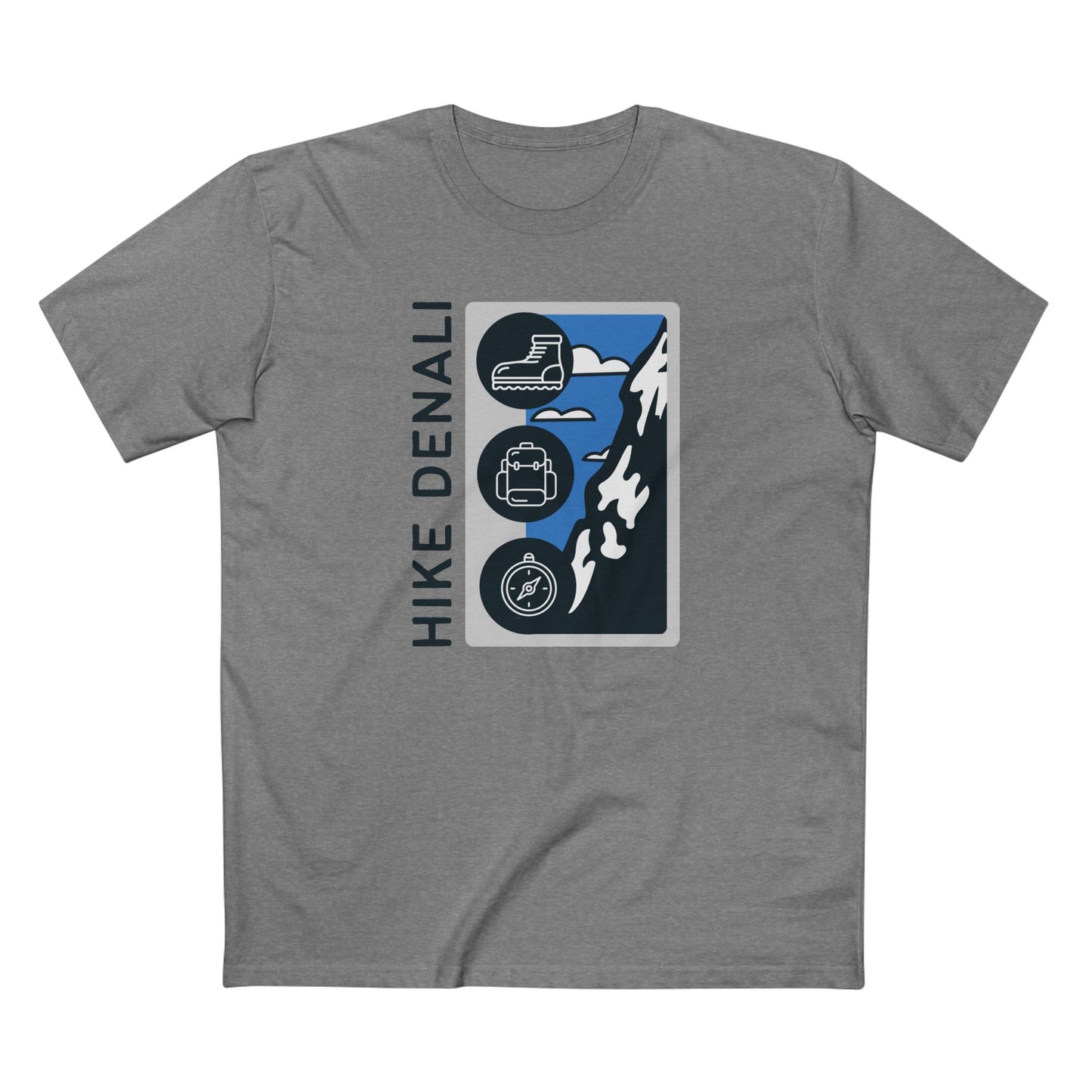 Denali National Park T-Shirt - Hike Denali in Athletic Heather