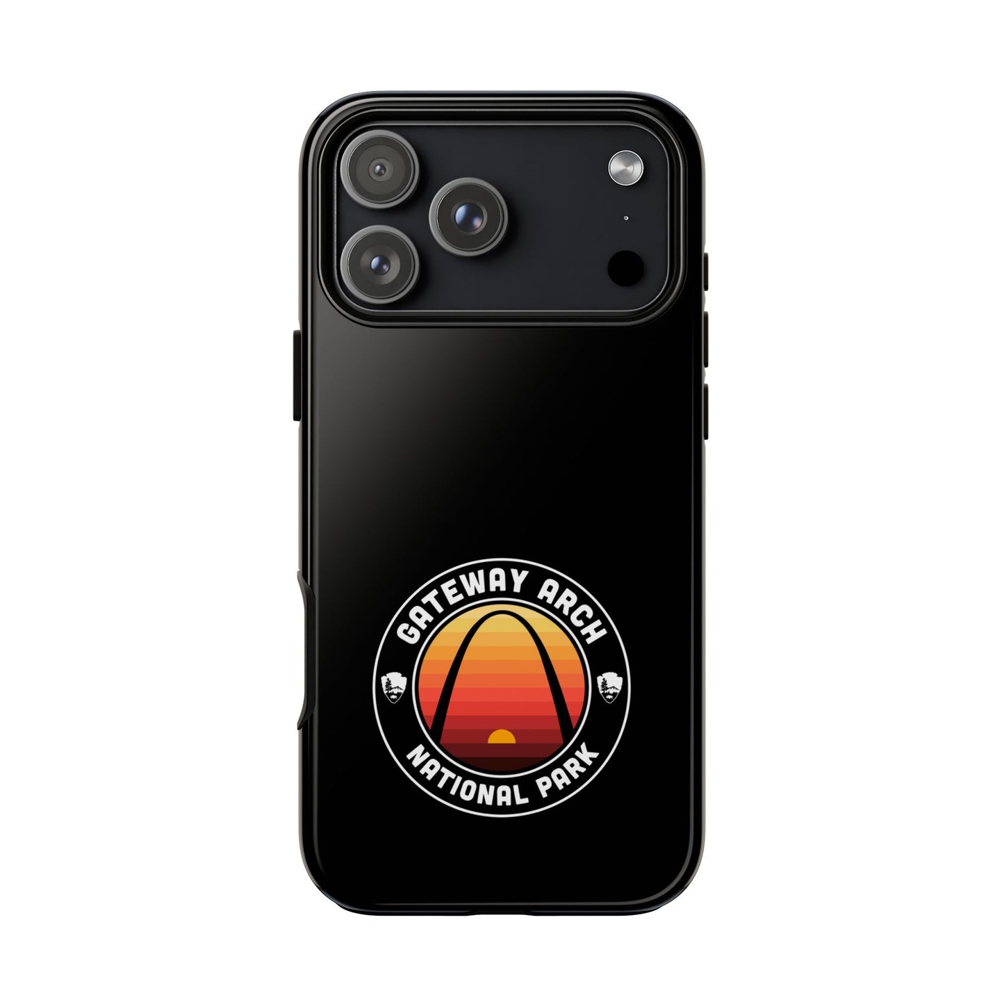 Gateway Arch National Park Phone Case - Round Emblem Design