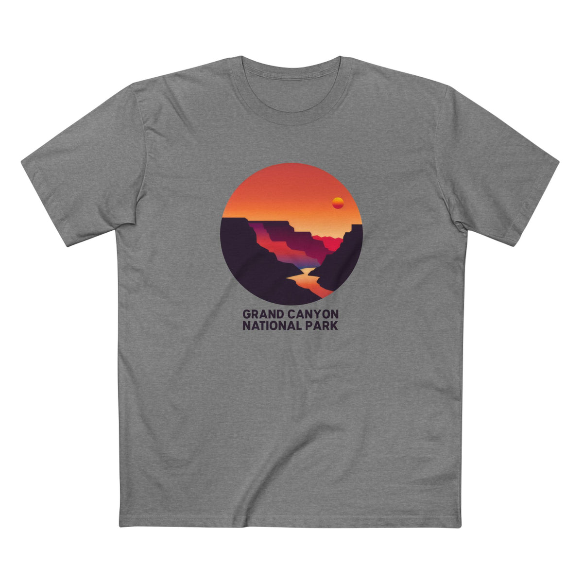 Grand Canyon National Park T-Shirt - Circular Logo in Athletic Heather